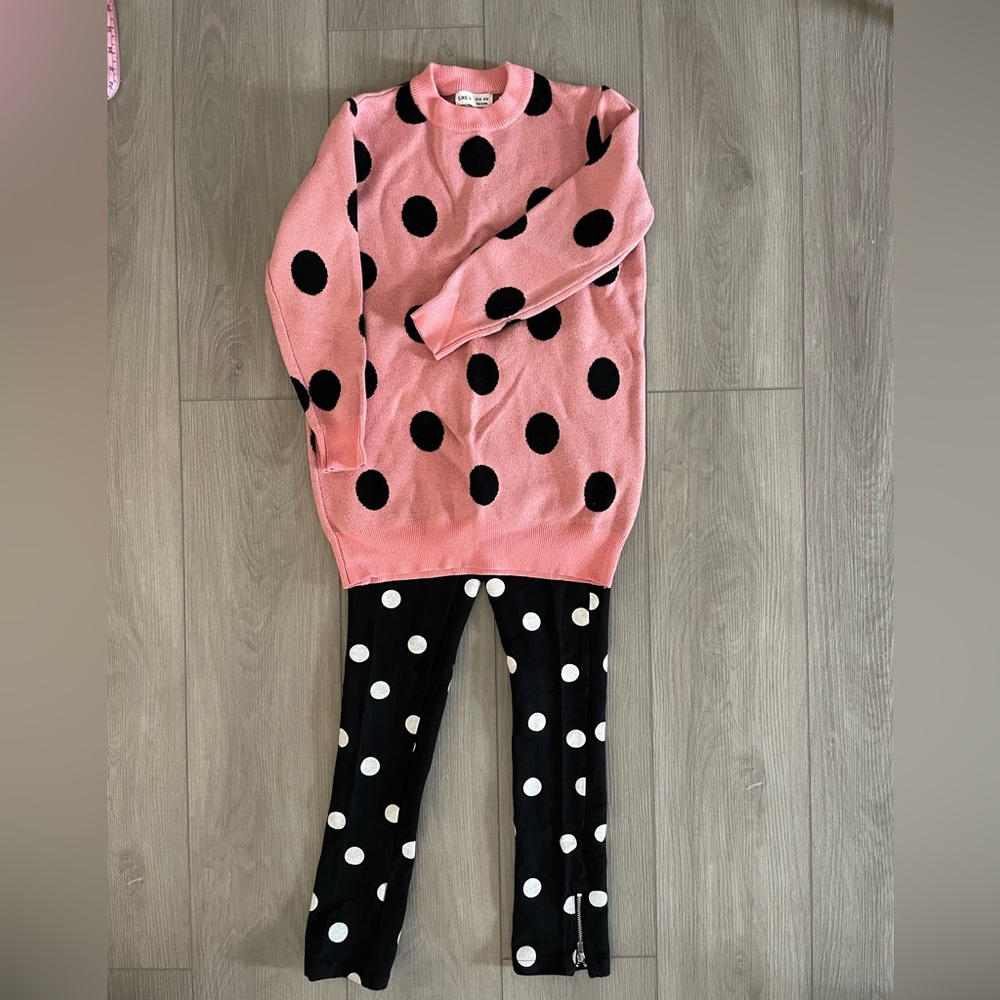 Kids polka dot outfit